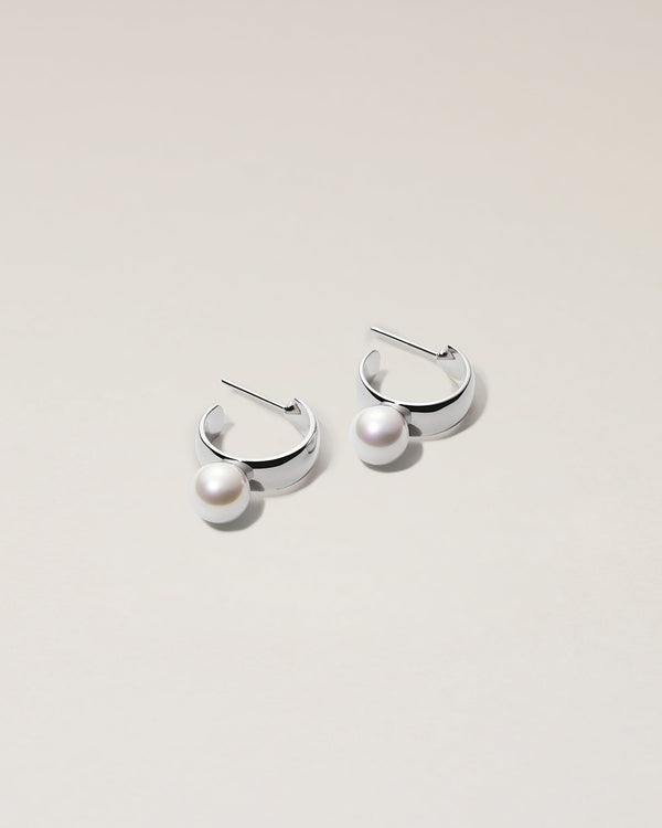 HOOP PIERCED EARRINGS Ⅱ - PURE SILVER 999 – SARARTH