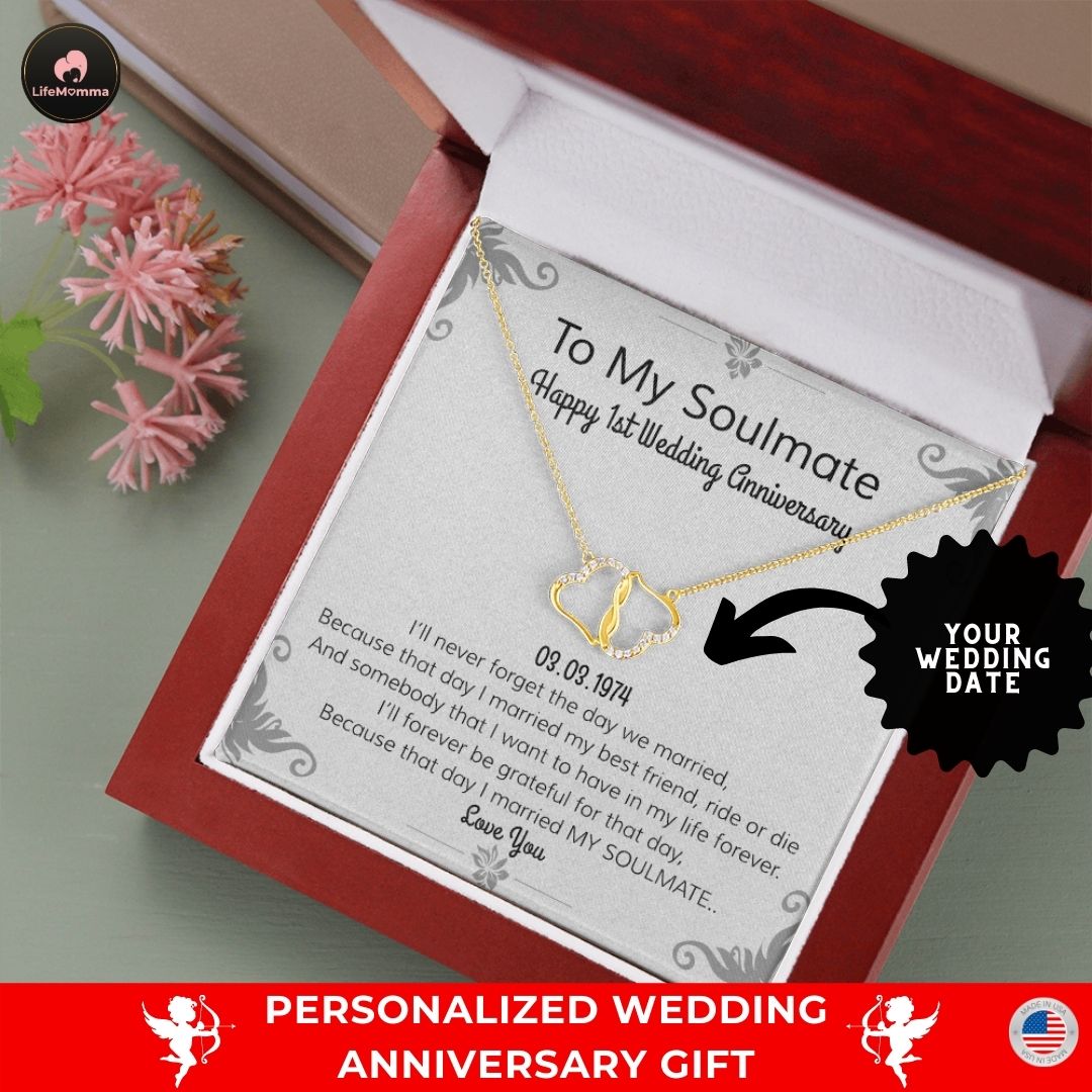 Happy 1st Wedding Anniversary | Personalize Date | To Soulmate ...