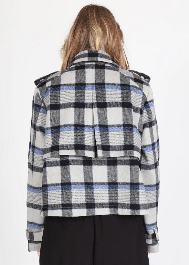 Little Trench - Grey Plaid