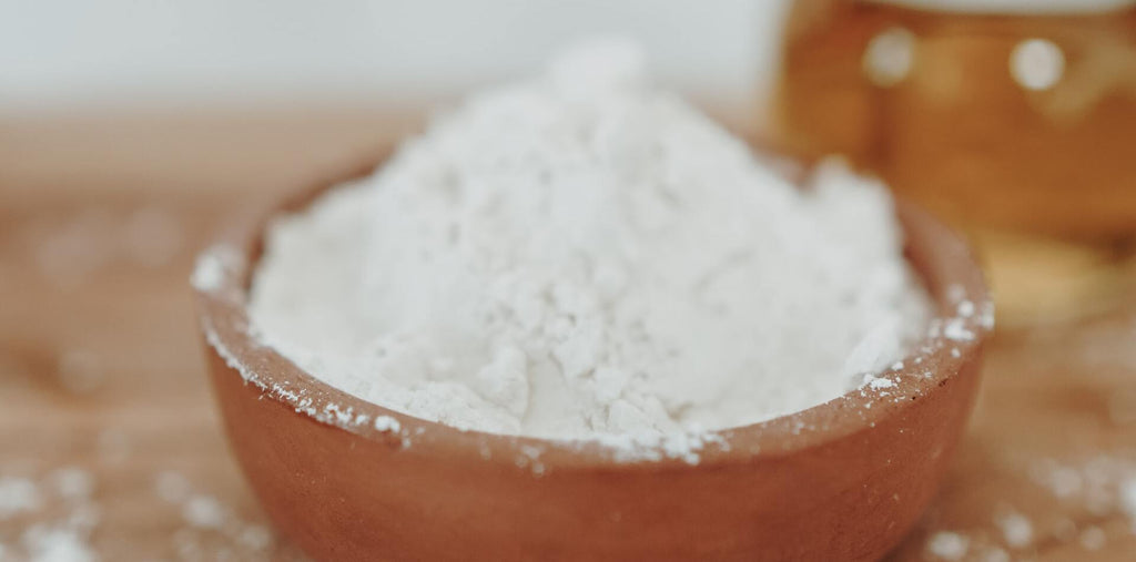 Collagen powder in a bowl