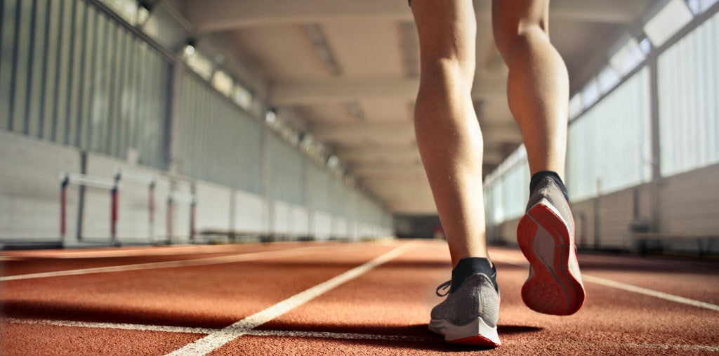 Person running after taking energizing supplements