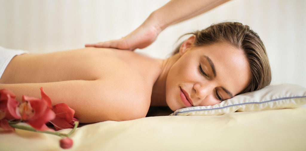 Woman enjoying her massage
