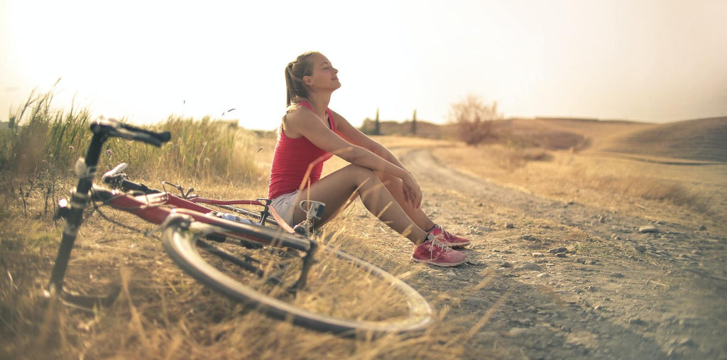 A woman enjoying her high energy after taking guarana