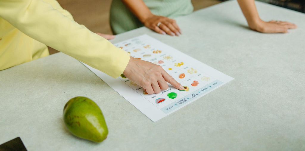 avocado on the table