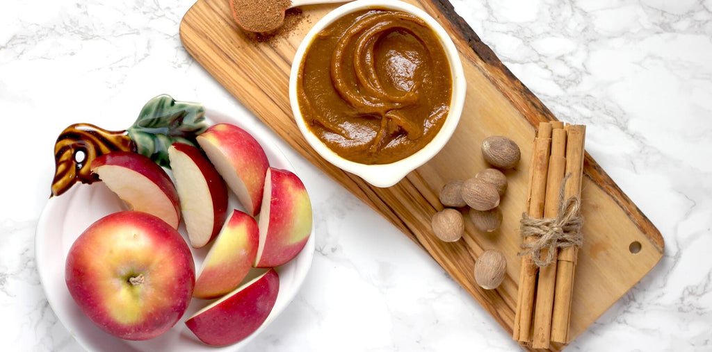 Apples with nut butter for your mid-day snack