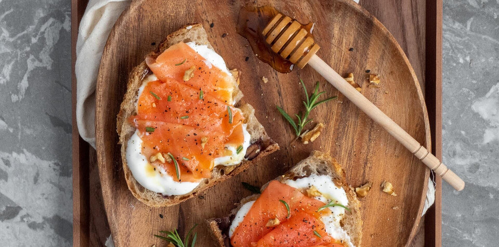 Salmon sandwiches as a source of healthy fats