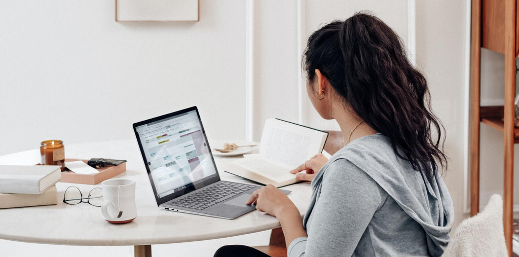 A woman working hard after taking vitamin D supplements