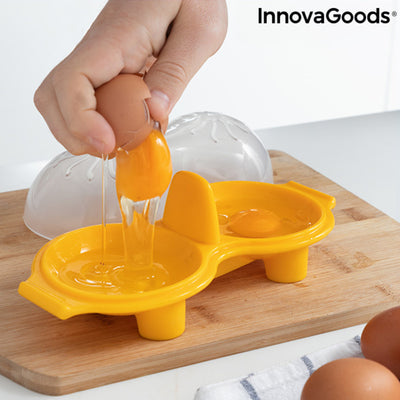 Silicone double egg cooker Oovi InnovaGoods