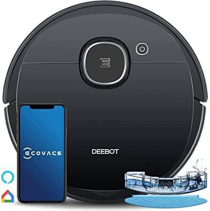 Ecovacs Robot Vacuum Cleaner DEEBOT OZMO920, 2-in-1 Vacuuming & Mopping with Smart Navi 3.0 Laser Technology, Multi-floor Mapping, Virtual Wall, Works on Carpets & Hard Floors - DealYaSteal
