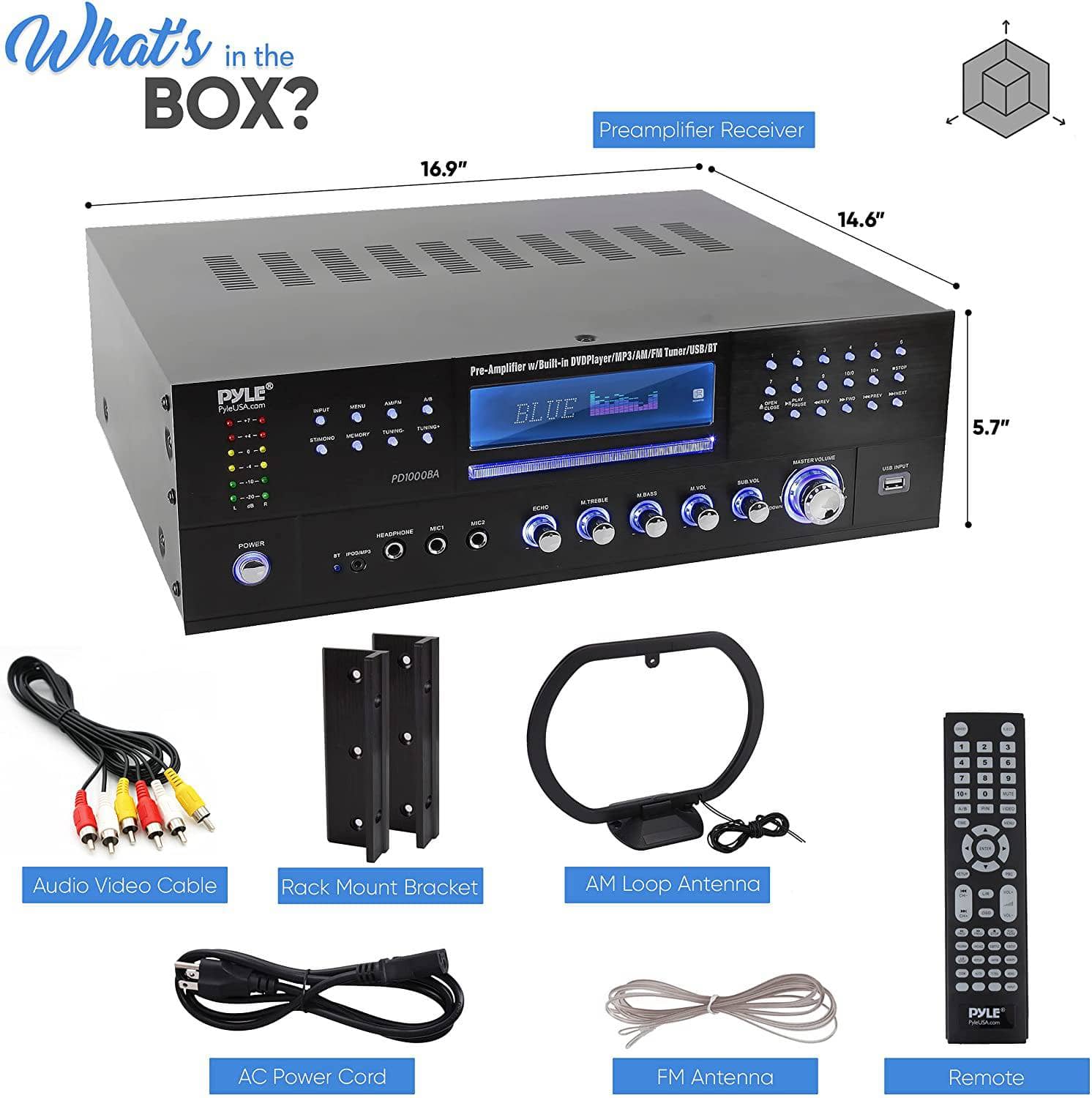 4 Channel Wireless Bluetooth Amplifier - 3000 Watt Stereo Speaker Home –  DealYaSteal