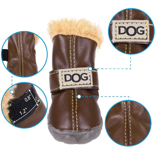 Zapatos para PERROS Botas de chocolate