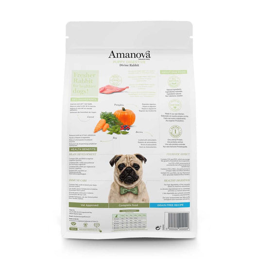 Amanova Puppy Digestive, Divine Rabbit, Grainfree - Okidogi.store