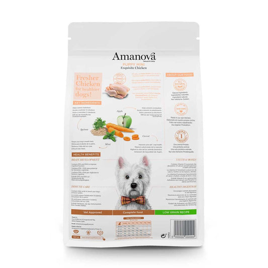 Amanova Puppy Mini, Exquisite Chicken 2kg - Okidogi.store