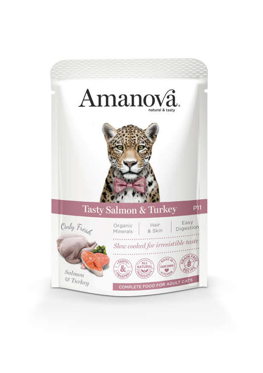 Amanova Sensitive Salmon & Turkey 85g - Okidogi.store
