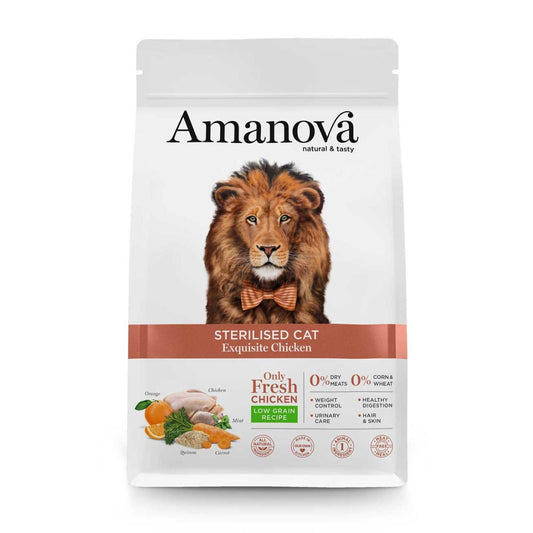 Amanova Sterilised Cat Exquisite Chicken 1,5kg - Okidogi.store