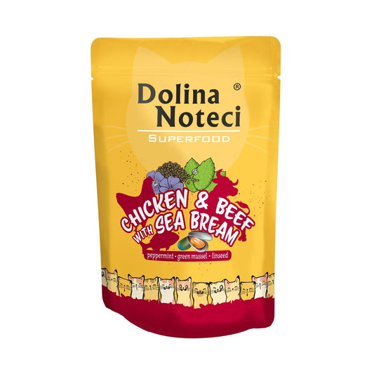 Dolina Noteci Cat Superfood Chicken & Beef with Sea Bream 85g