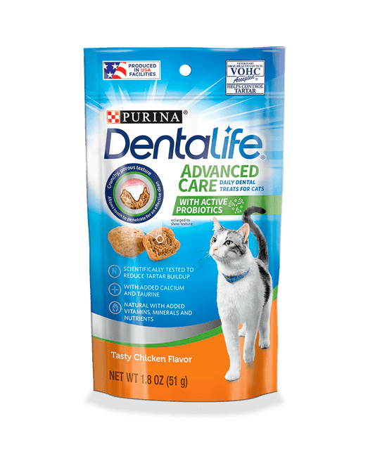 Purina DentaLife Chicken Flavor Dental Cat Treats 40g - Okidogi.store