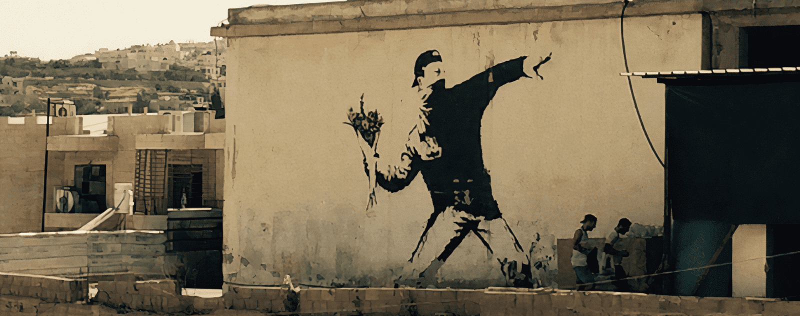 Le Lanceur de Fleurs Banksy