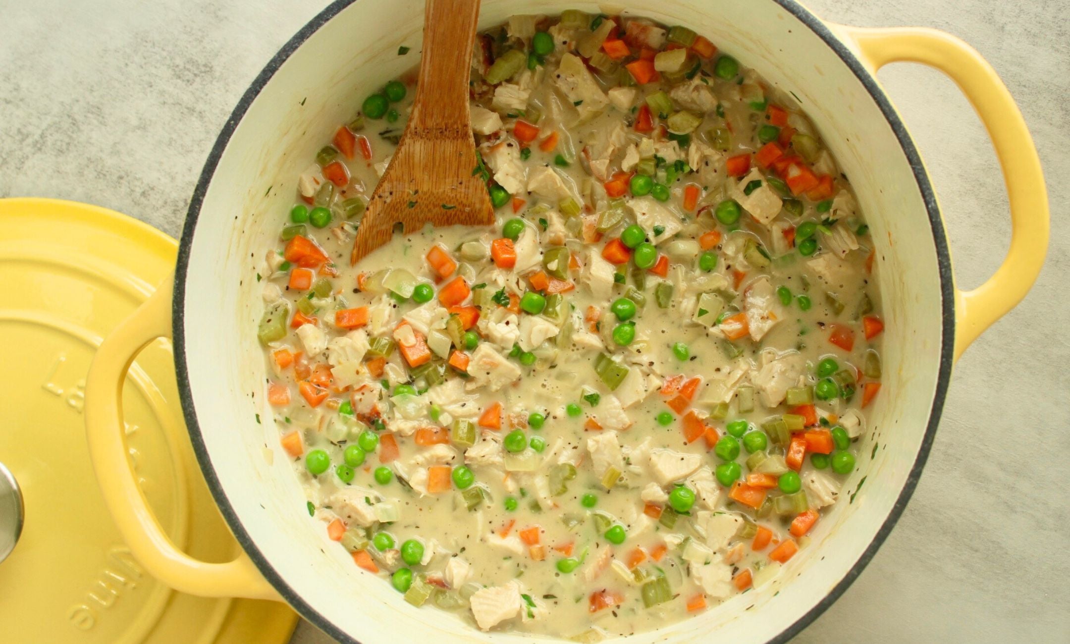 Dutch Oven Turkey Pot Pie Filling