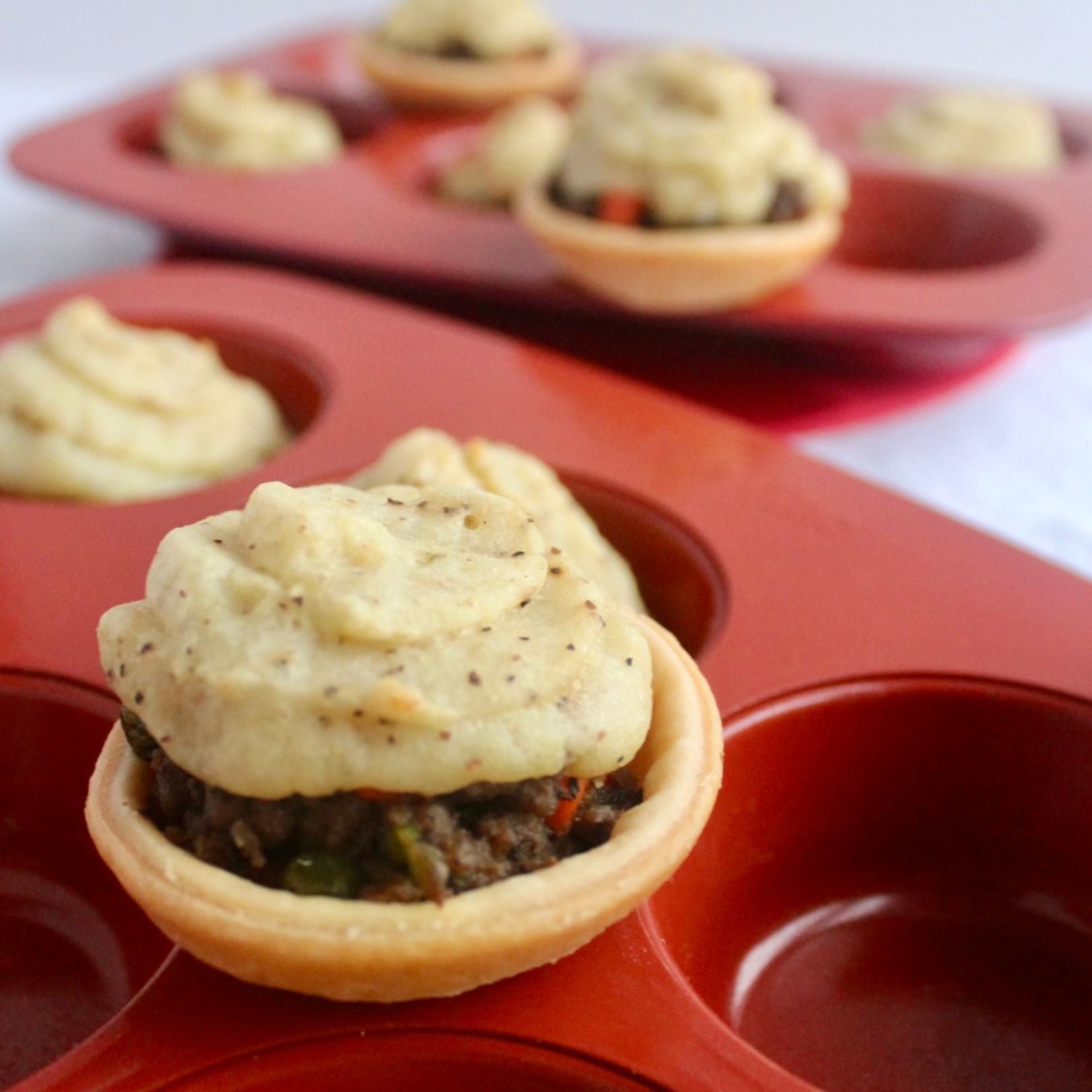 Mini Shepherd’s Pies in Cabernet Muffin Tin