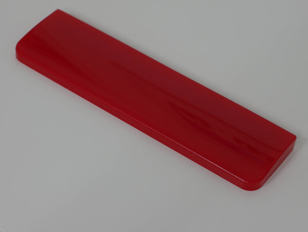 Solid Color Resin Keyboard Wrist Rest - Red (11.75" x 3") - Desk Cookies