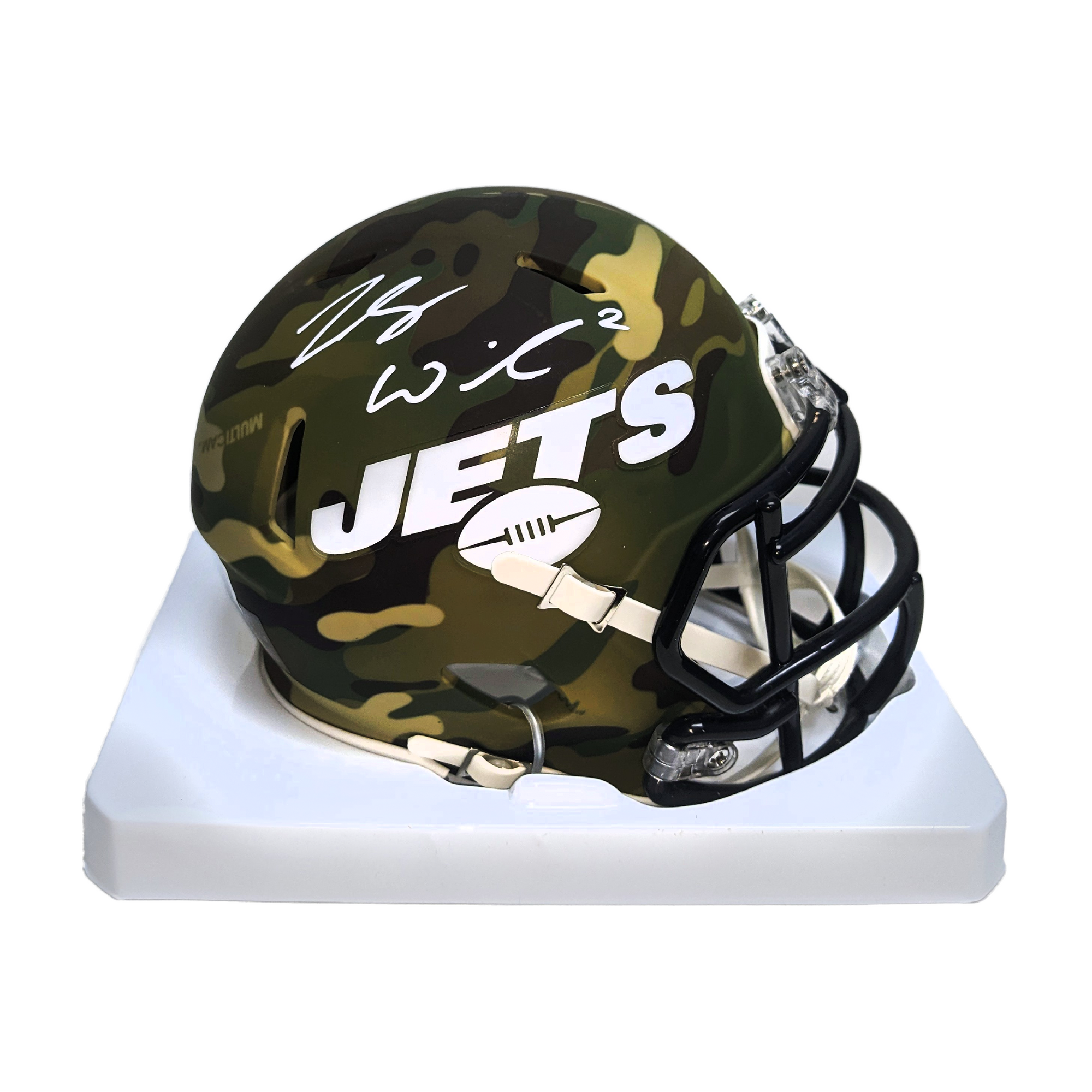 Zach Wilson New York Jets Signed Green Full Size Replica Speed Helmet