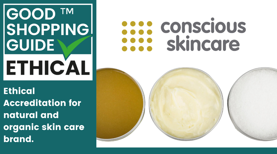 Ethical accreditation for Conscious Skincare in The Good Shopping Guide