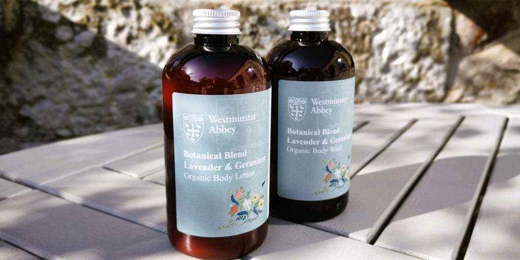 westminster abbey organic body wash and body lotion