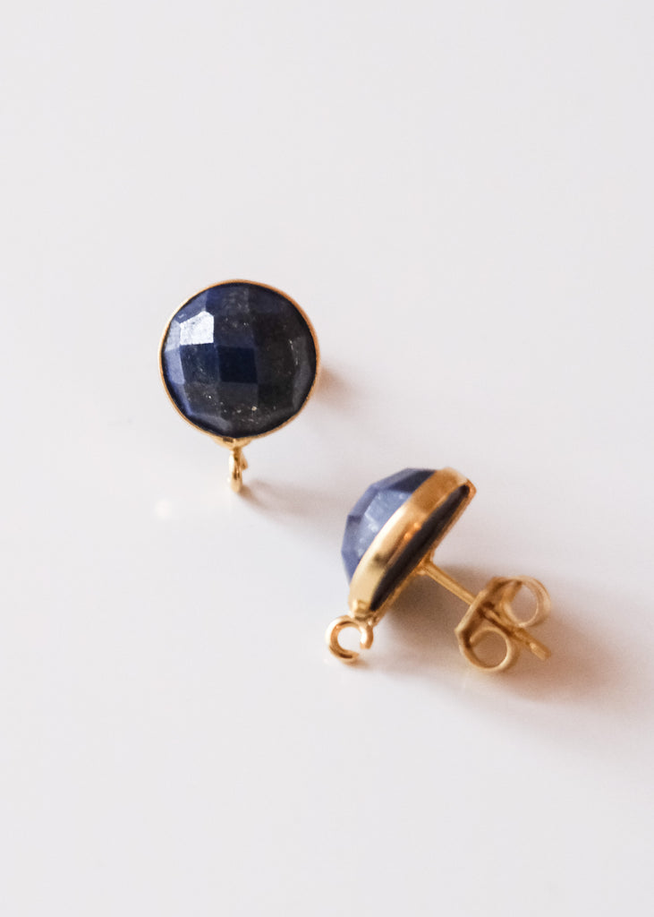 oorstekers met lapis lazuli
