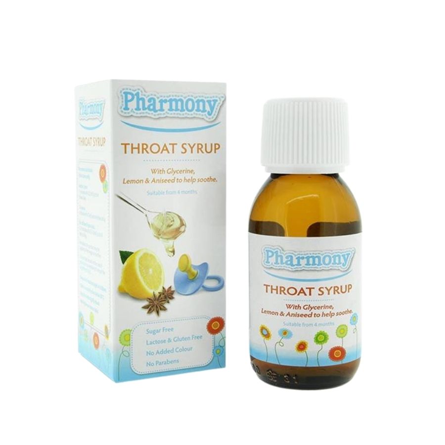 Buy Pharmony Throat Syrup for babies 4m+ 100ml Ireland, UK, Europe