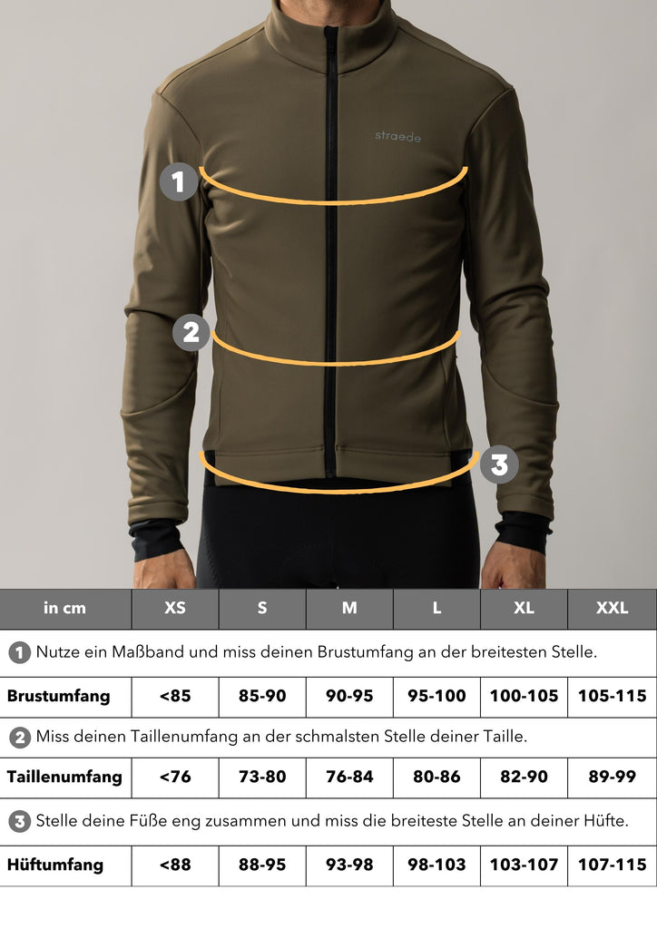 Detail Size Guide Kaern Winter Jacket Men