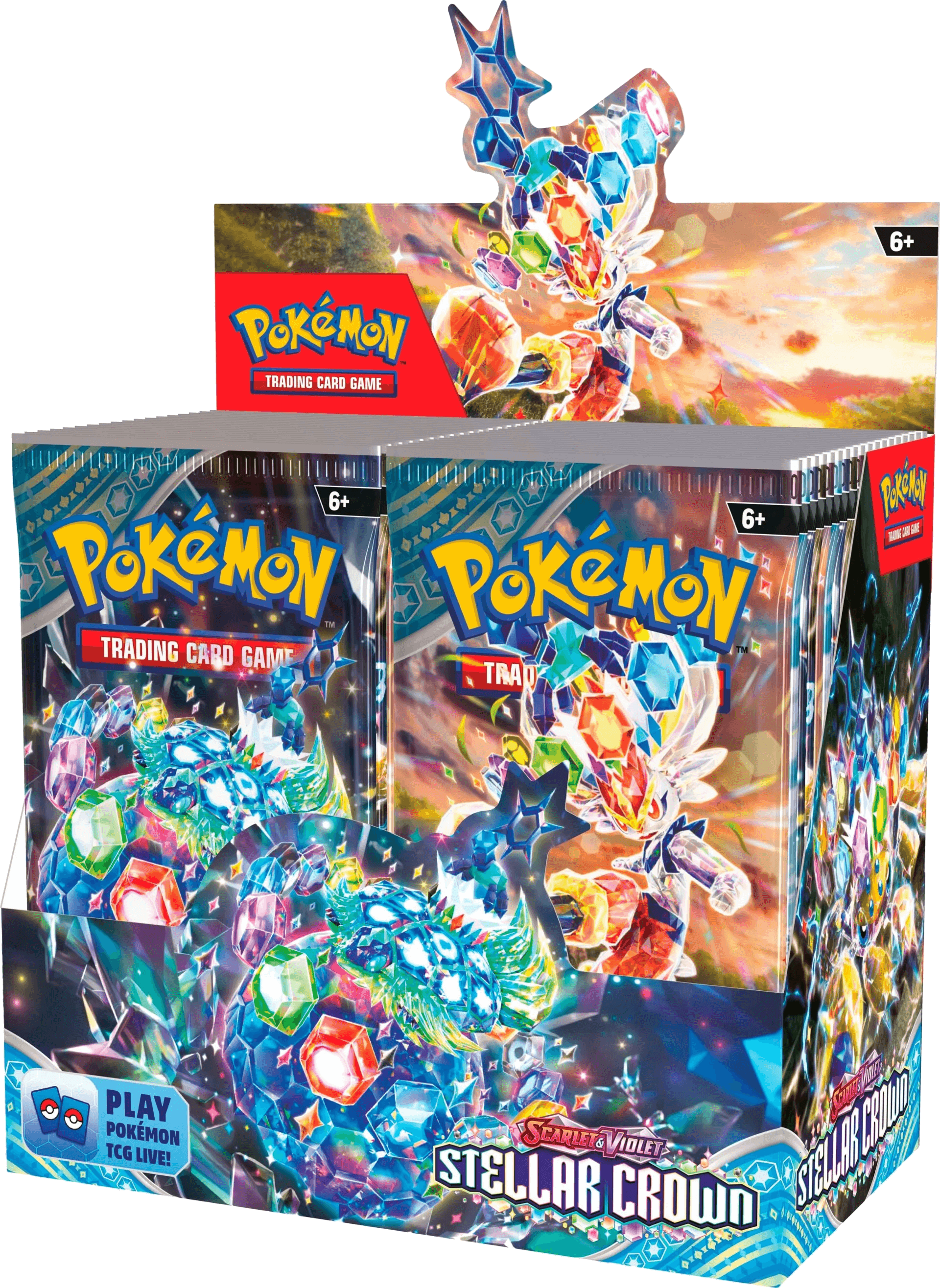 Pokemon TCG - Scarlet & Violet - Stellar Crown - Booster Box (36 Packs) - The Card Vault product image