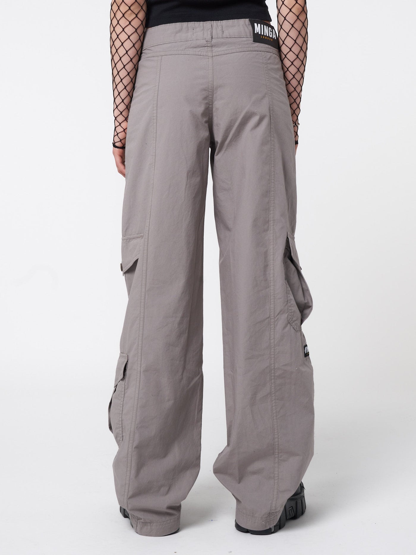Cleo Grey Y2k Cargo Pants | Minga US
