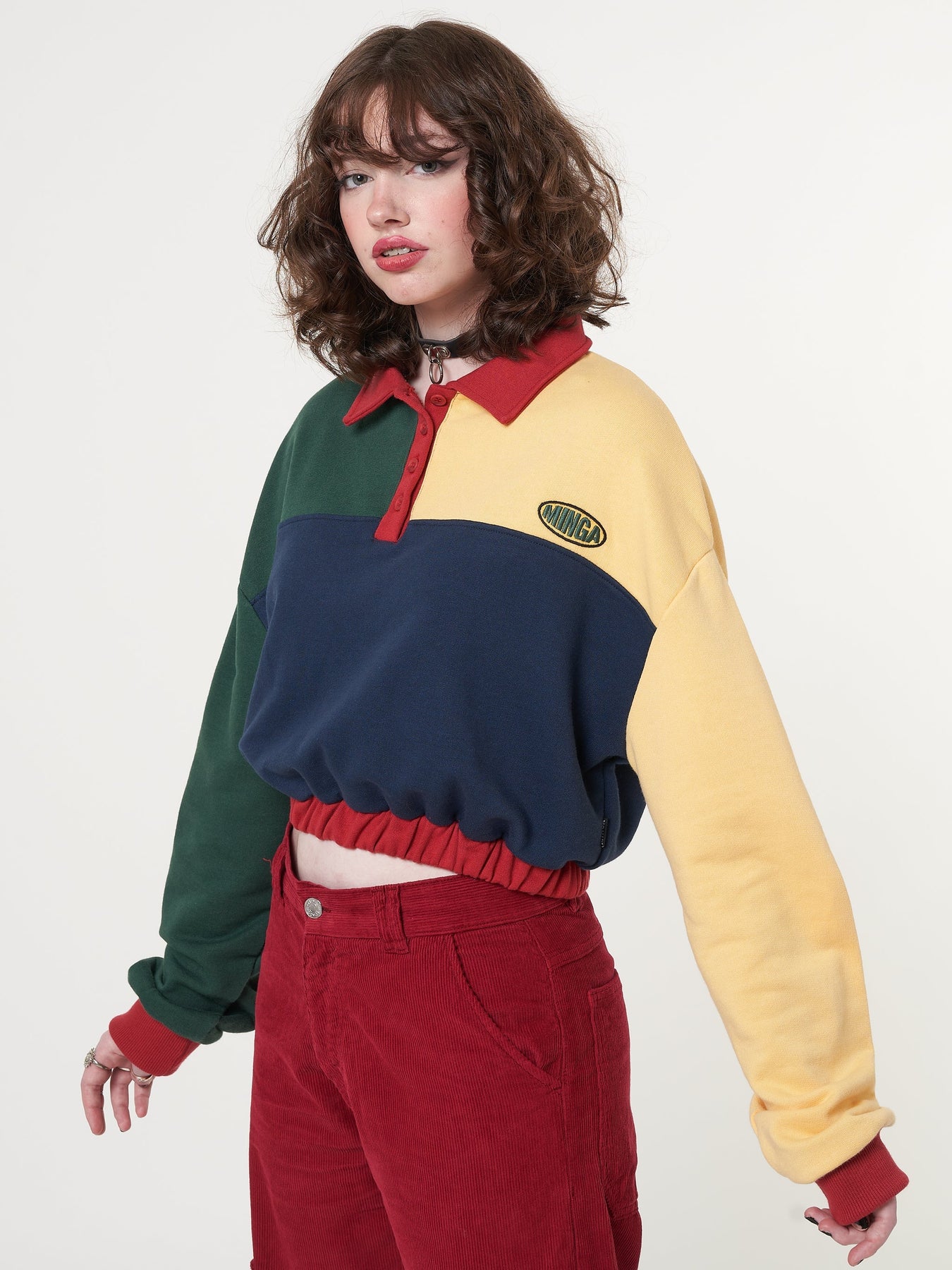 Minga x Strangervinyl Primary Colour Block Polo | Minga US