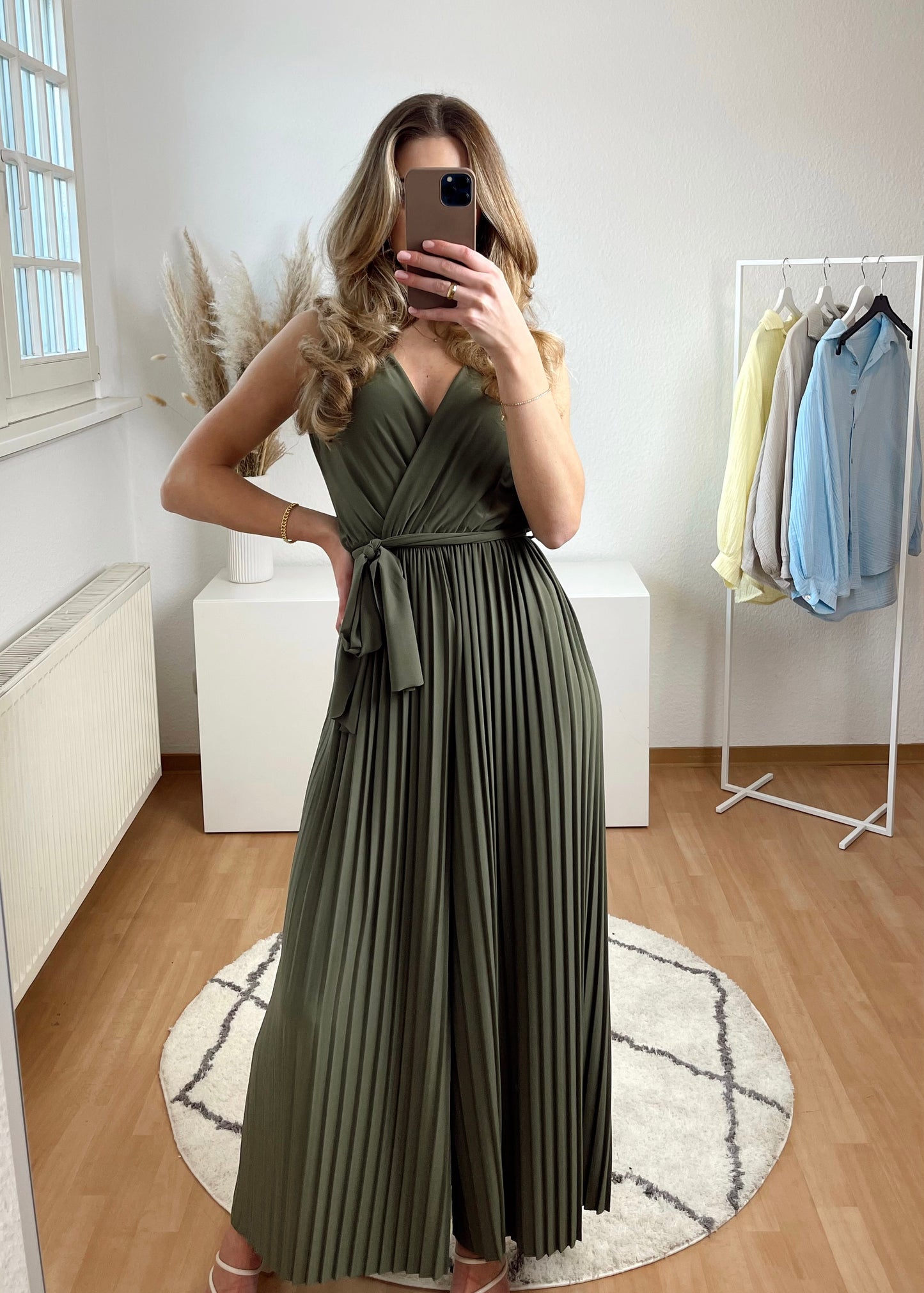 Plissierter Overall