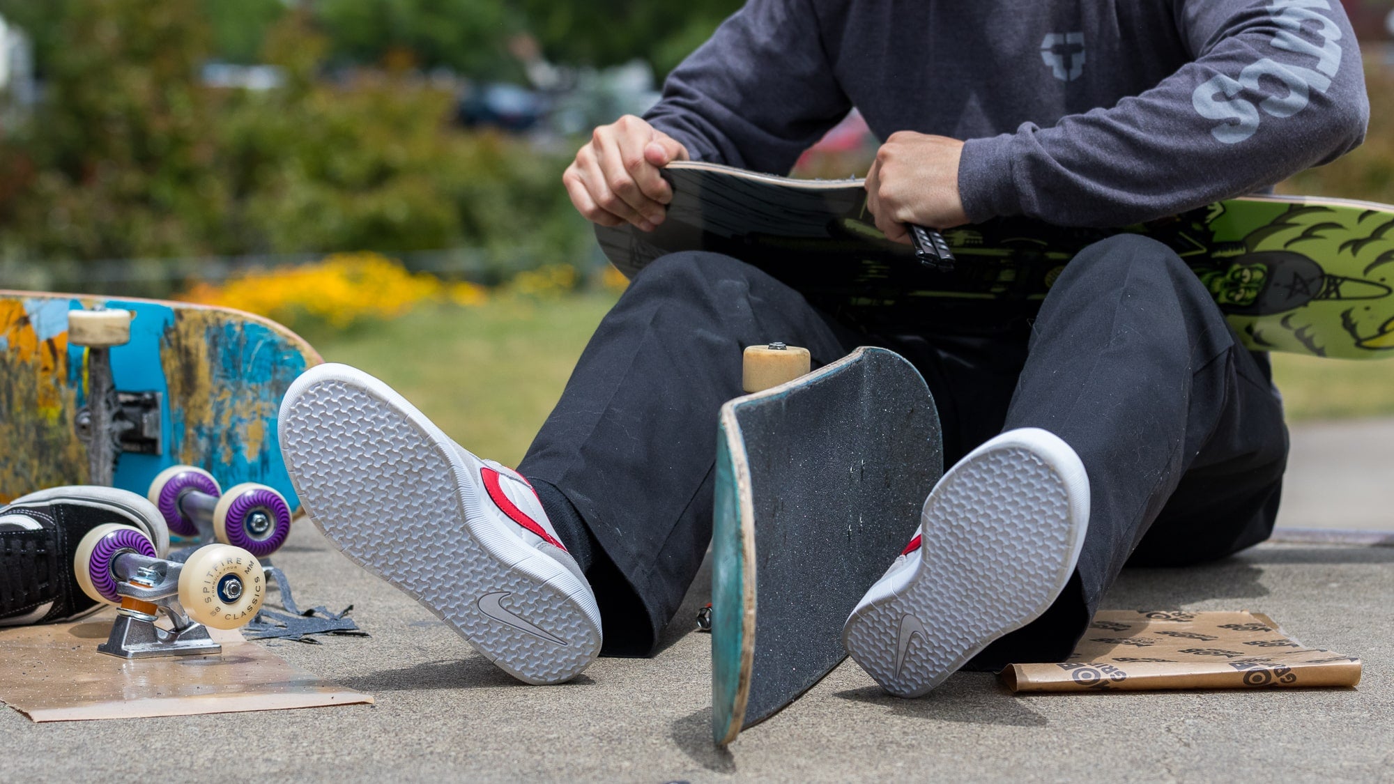 SKATEBOARDING WITH RUBBER GRIPTAPE?! 