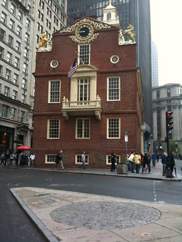 The Old State House in Boston, Massachussetes, the site of the Boston Massacre.