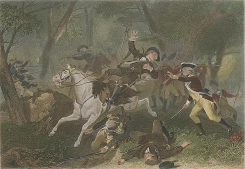 Death of British Major Patrick Ferguson at the Battle of Kings Mountain