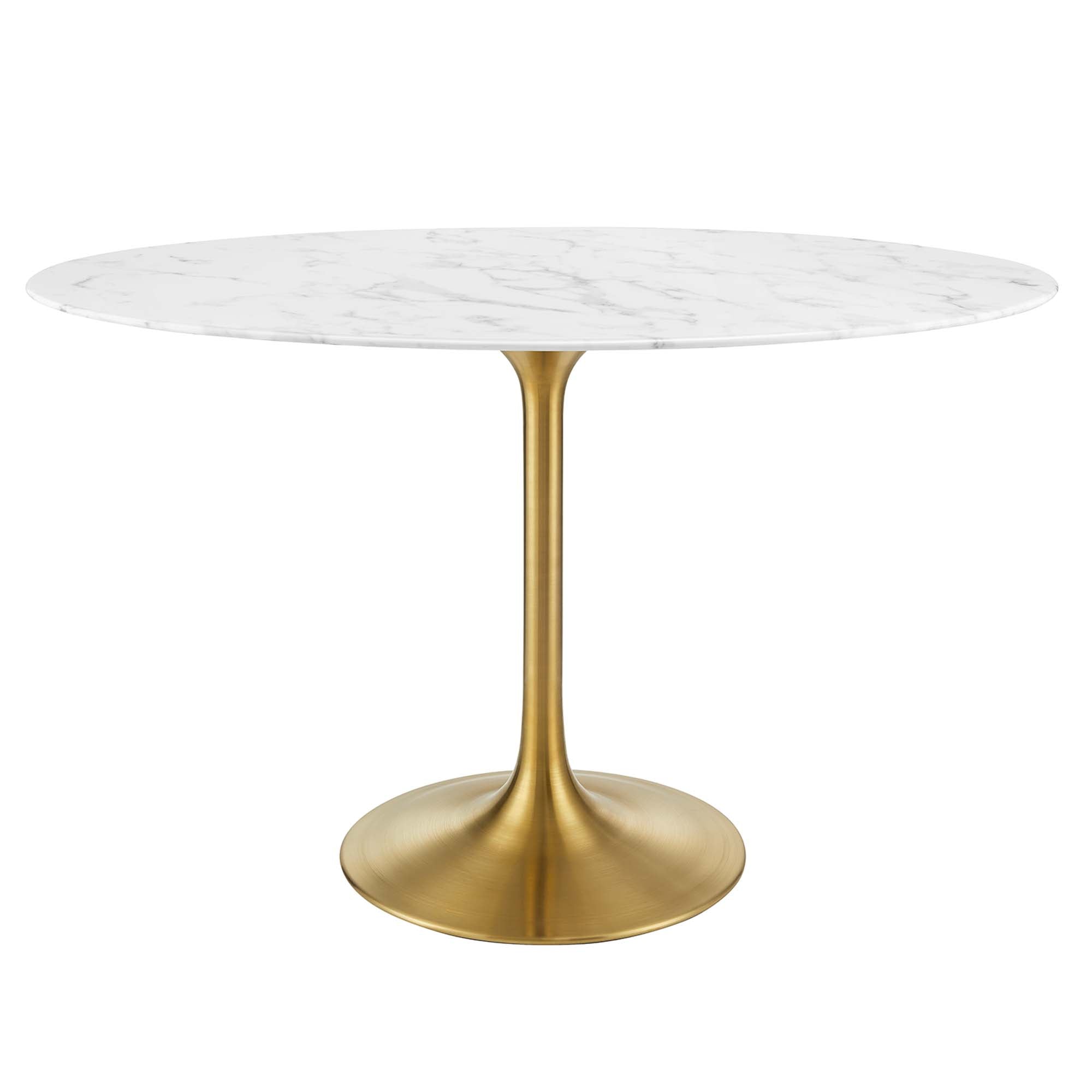 Lippa 48" Oval Artificial Marble Dining Table by Modway