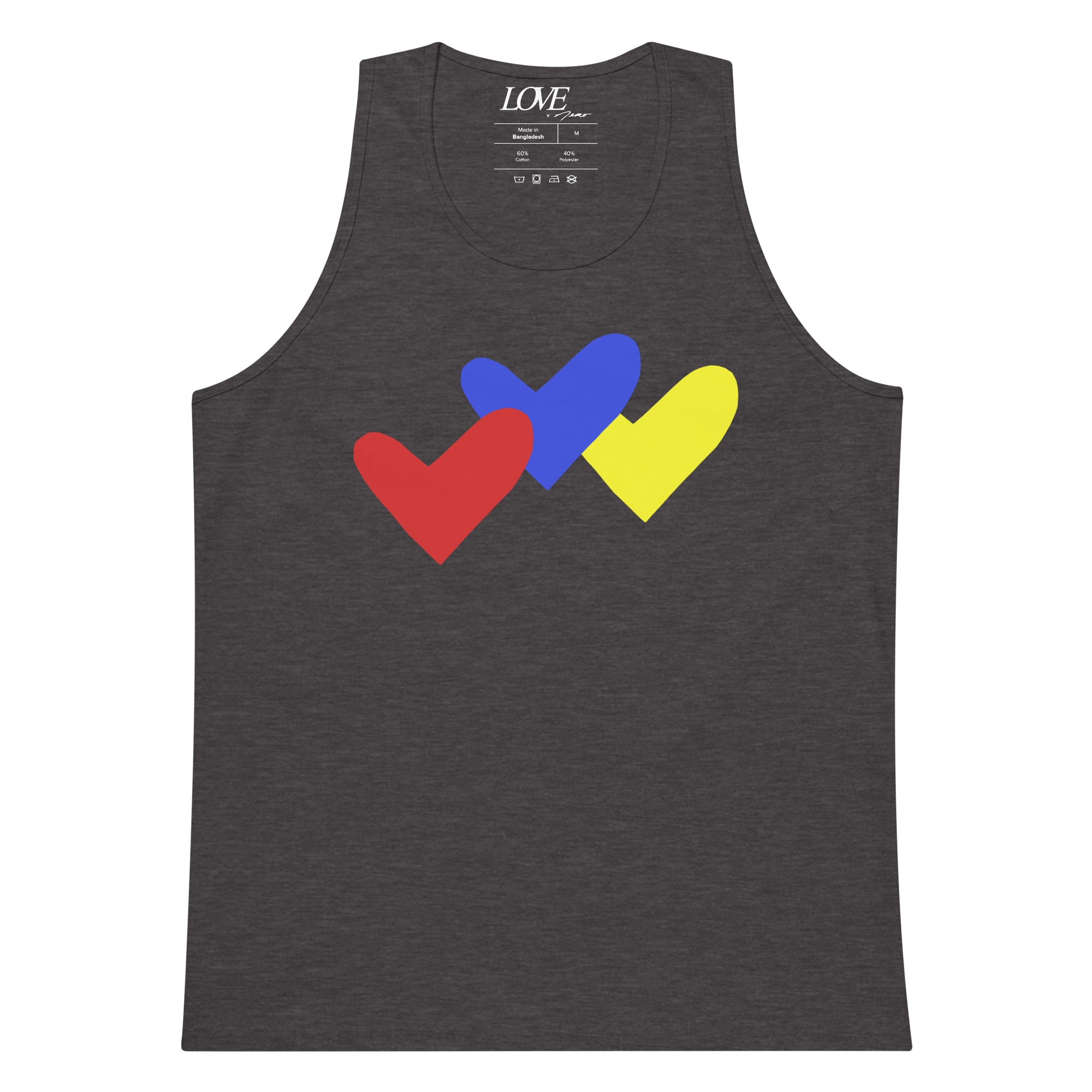 MEER.HEART SLEEVELESS KNIT(CHARCOAL) | www.fleettracktz.com