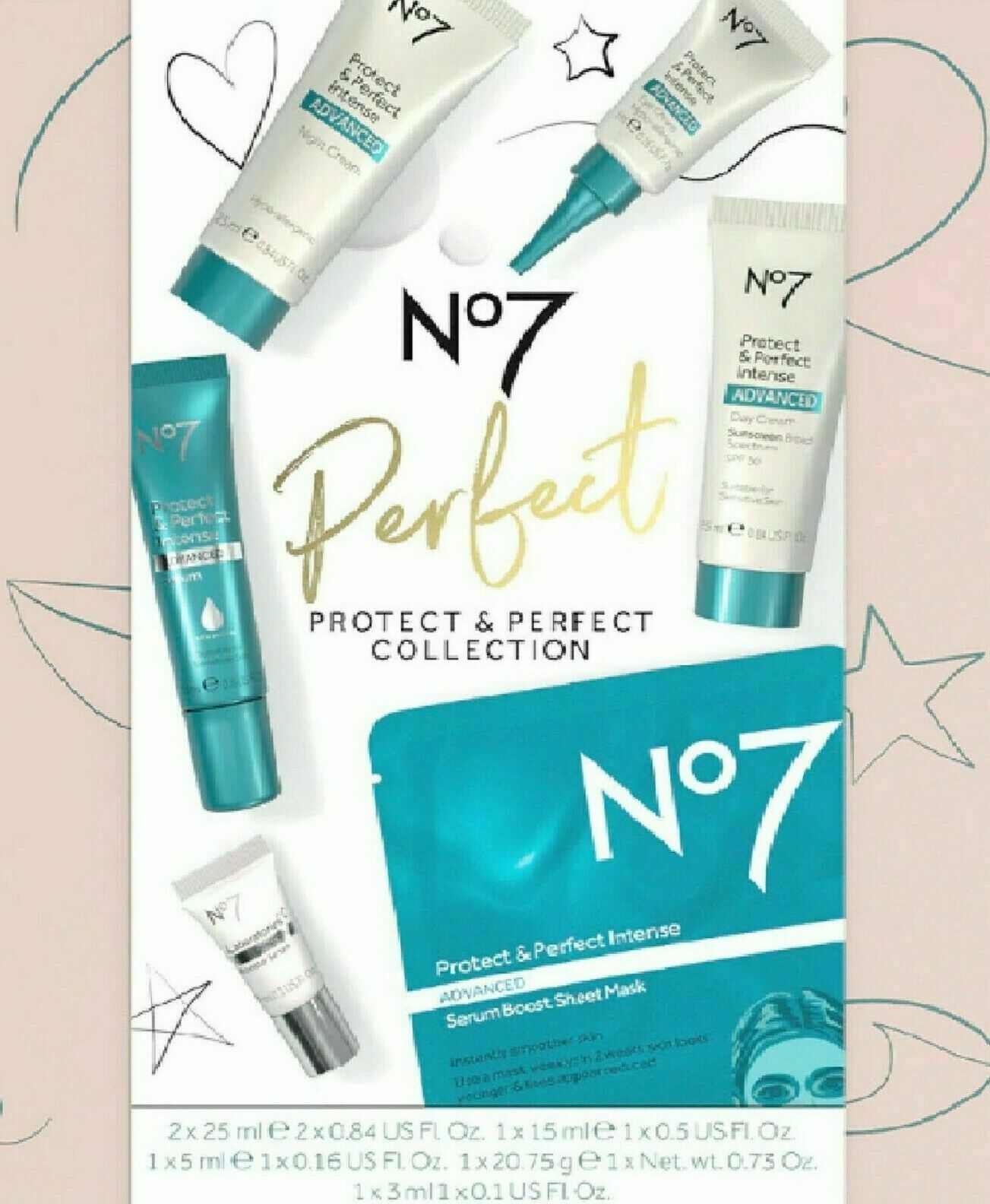 No7 Protect & Perfect Collection Gift Set Line Serum Day