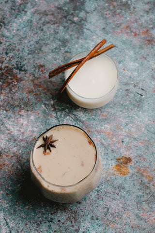 tiger nut horchata on a marble table