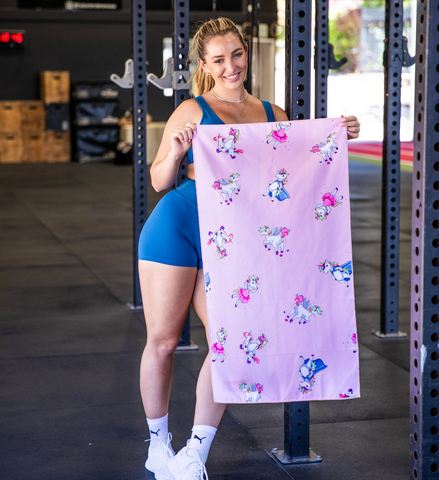 unicorn gym towel pink Cheeky Winx