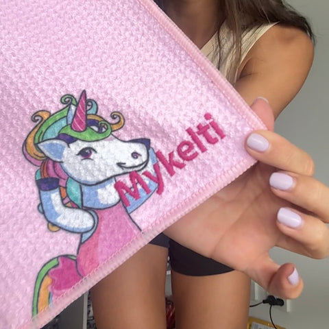 embroidery machine beach towel unicorn kids sand free 