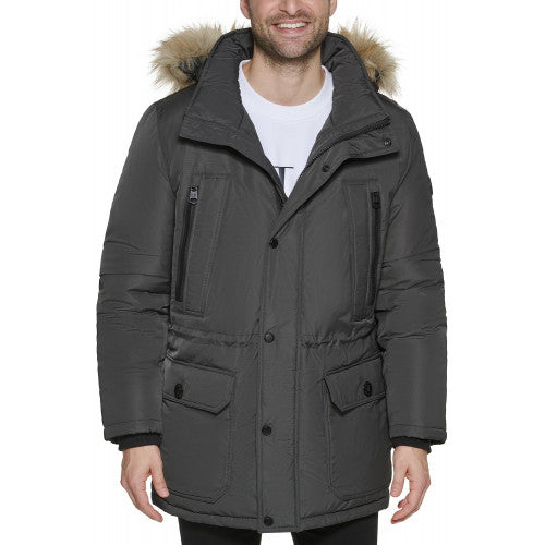 calvin klein mens parka jacket