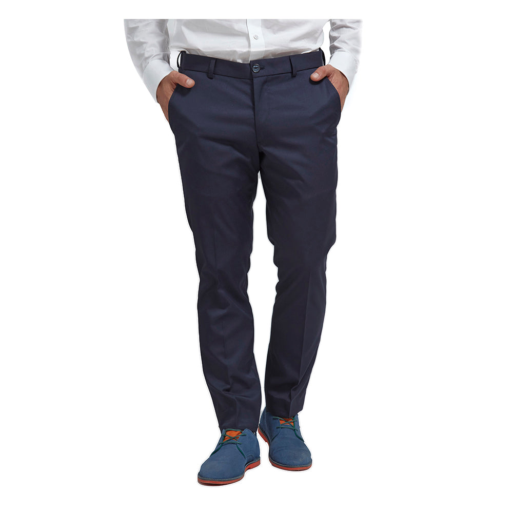 Pantalon Para Hombre Casual Azul Marino Corte Regular Vittorio Forti