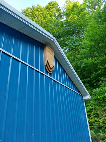 Bat house on building