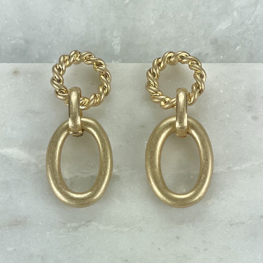 Circle Curb Chain Earrings – City Slickers Los Angeles