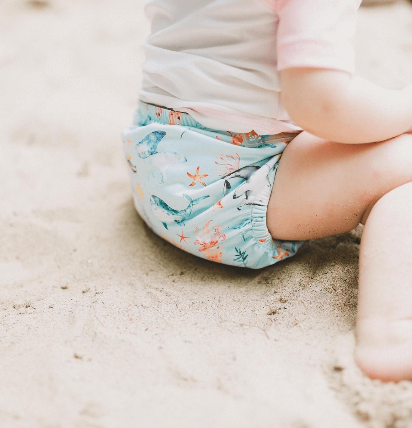 reusable swim diapers for little swimmers are super easy to be worn by a child or baby of any age