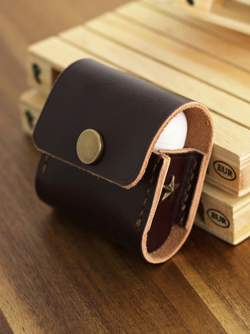 Classic leather belt with nickel plated brass buckle 1 1/2